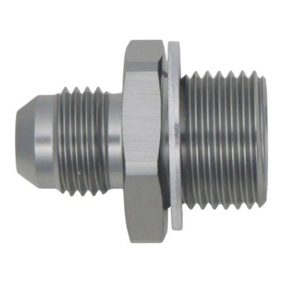 DeatschWerks 6AN Male Flare to M18 X 1.5 Male Metric Adapter - Titanium
