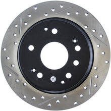 Cargar imagen en el visor de la galería, Rotor trasero derecho ranurado y perforado para Acura TL 04-08 / Honda Element 03-09 StopTech