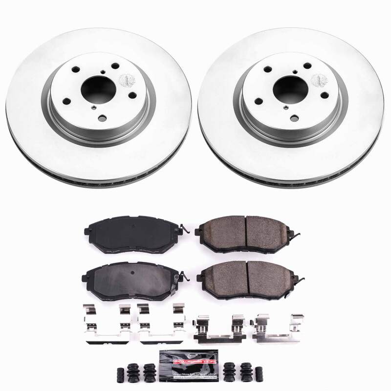 Power Stop 06-07 Subaru B9 Tribeca Front Z23 Coated Brake Kit
