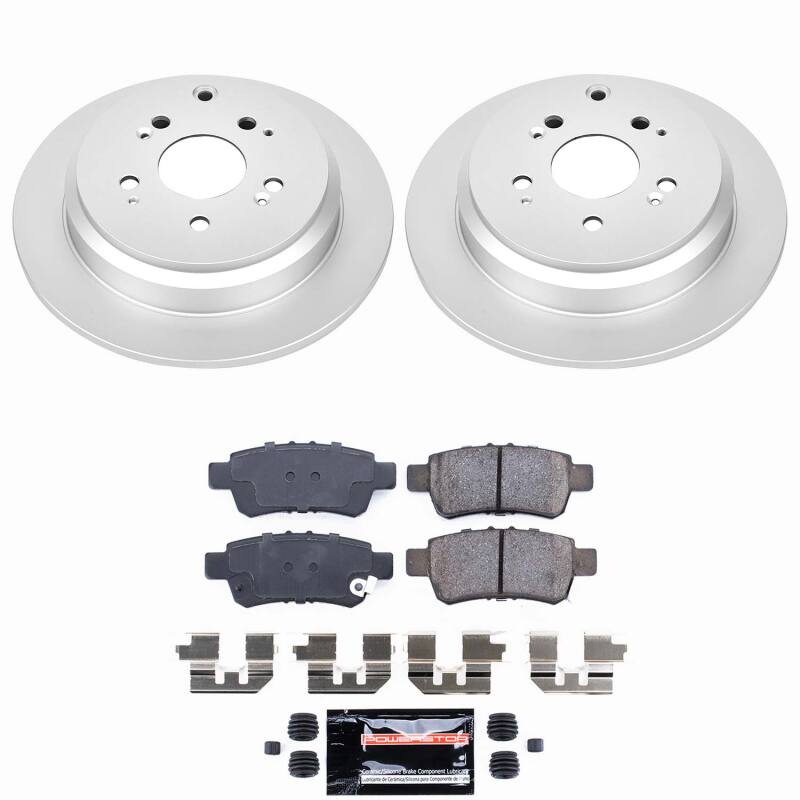 Power Stop 05-10 Honda Odyssey Rear Z23 Coated Brake Kit