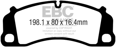 EBC Yellowstuff Performance Brake Pads Front — Fits 2013-2023 Porsche 911