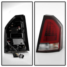 Cargar imagen en el visor de la galería, Spyder Chrysler 300C 08-10 V2 Light Bar LED Tail Lights - Red Clear ALT-YD-C308V2-LED-RC