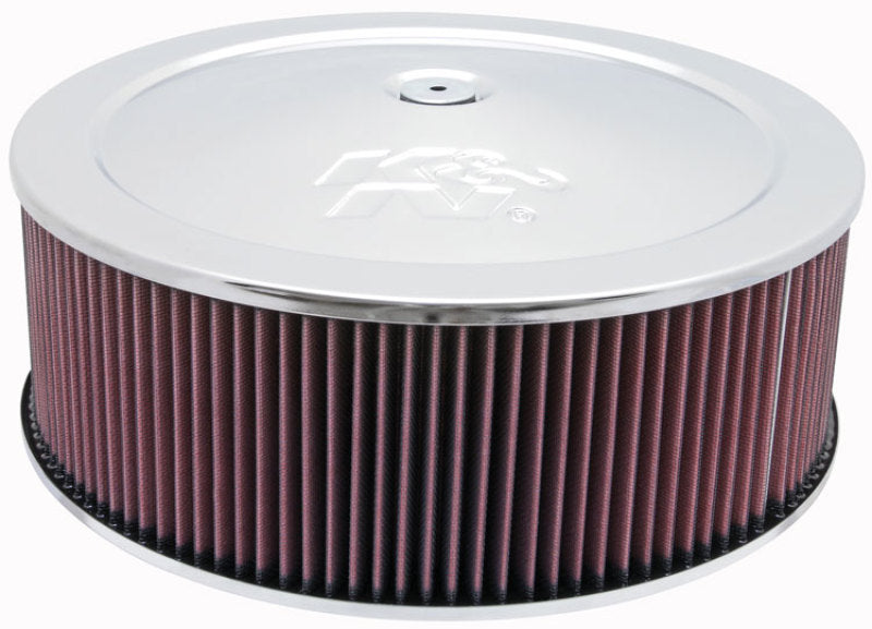 K&N Round Air Filter Assembly — Universal Fit Air Filters