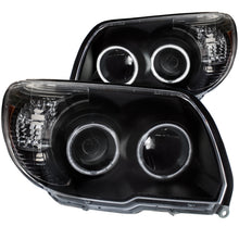 Cargar imagen en el visor de la galería, ANZO 2006-2009 Toyota 4Runner Projector Headlights w/ Halo Black