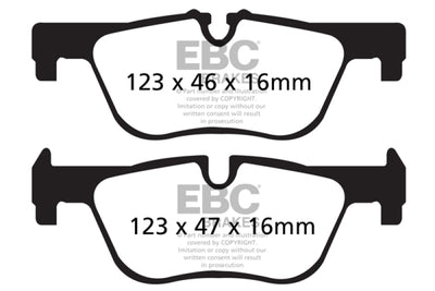 EBC Yellowstuff Performance Brake Pads — Fits 2014-2016 BMW 228i 320i 328i 428i