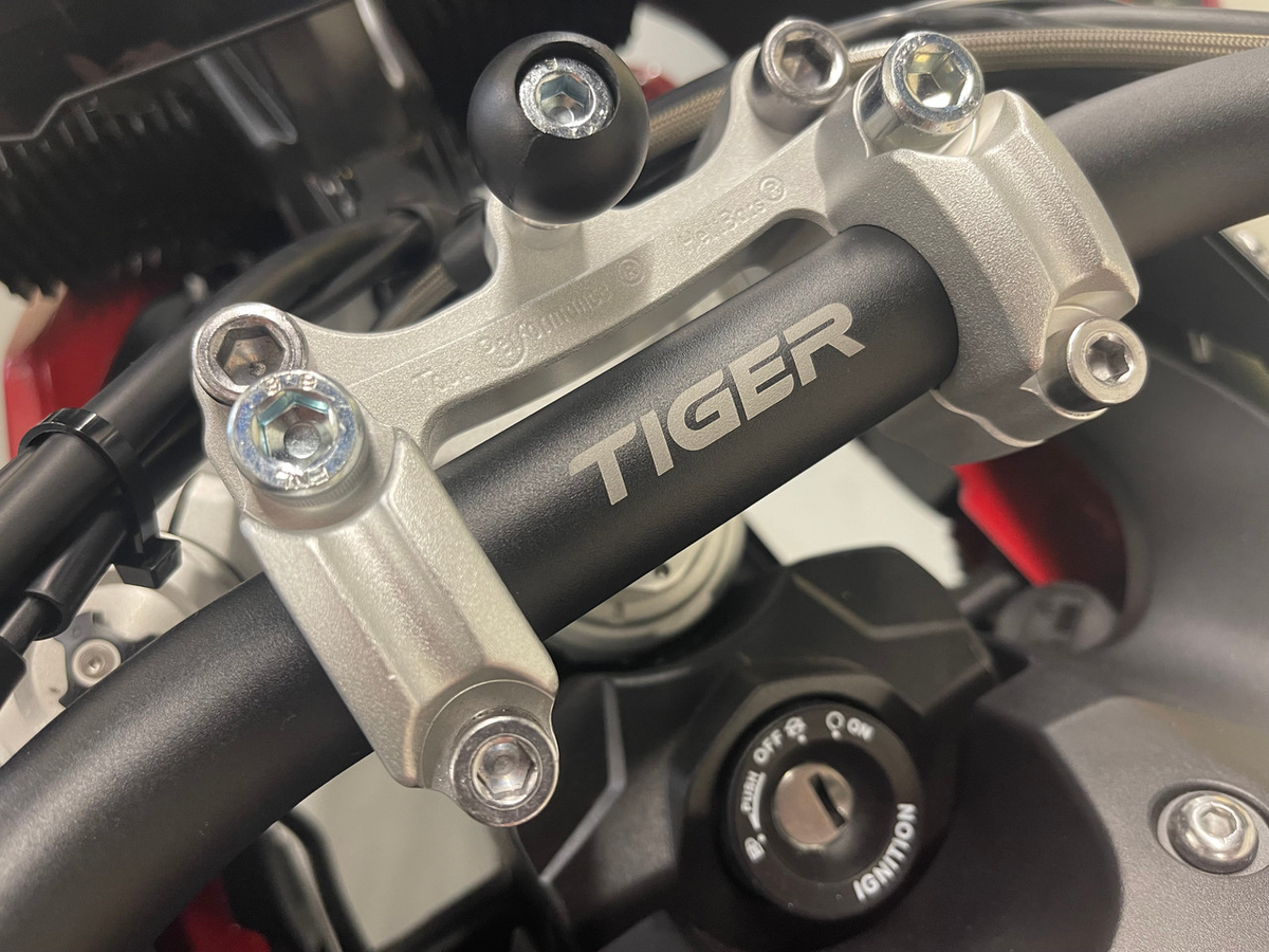 Helibars Handlebar Risers Tour w/RAM Ball Silver TRI (HR06169-RB)