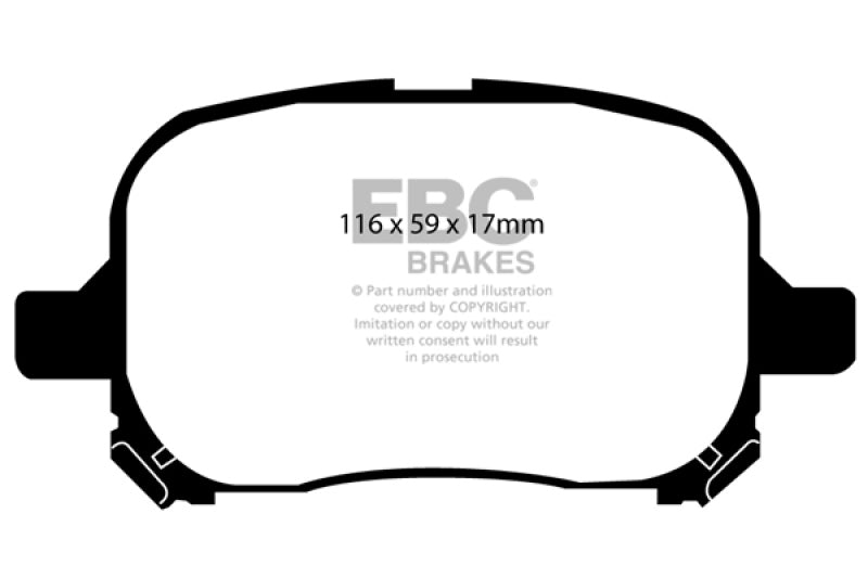 EBC 97-99 Lexus ES300 3.0 Greenstuff Front Brake Pads