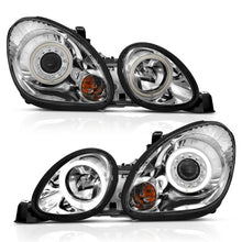 Load image into Gallery viewer, ANZO 1998-2005 Lexus Gs300 Projector Headlights w/ Halo Chrome