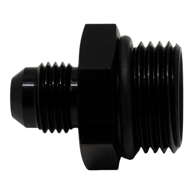 DeatschWerks 10AN ORB to 6AN Flare Adapter — Matte Black Fuel Fitting