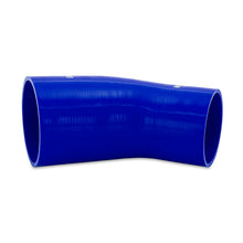 Load image into Gallery viewer, Mishimoto Silicone Reducer Coupler 45 Degree 3in to 4in - Blue