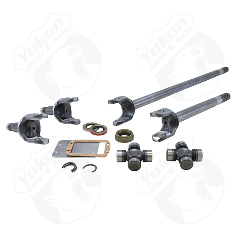 Kit de eje de repuesto de cromo-molibdeno Yukon Gear 4340 delantero para GM/Dana 60 de 1977 a 1991 con 35 estrías