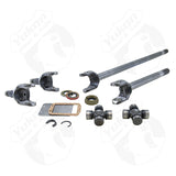 Kit de eje delantero cromado Yukon Gear para Dana 30 con 27 estrías y juntas universales 1310