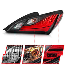 Cargar imagen en el visor de la galería, ANZO 10-13 Hyundai Genesis 2DR LED Taillights Smoke