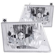 Cargar imagen en el visor de la galería, Faros delanteros cromados de cristal para Ford Econoline ANZO 1992-2006