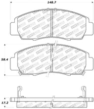 Cargar imagen en el visor de la galería, StopTech Performance 04-09 Acura TSX / 09 Accord V6 Coupe ONLY Front Brake Pads