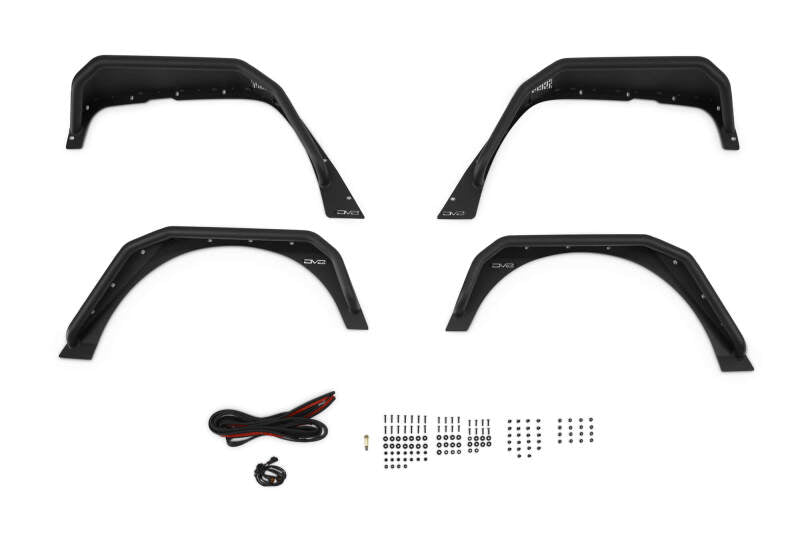 DV8 Offroad Slim Fender Flares — Fits 2007-2018 Jeep Wrangler JK