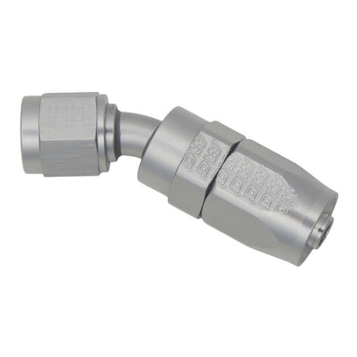 DeatschWerks 6AN Female Swivel Hose End Fitting - 30-Degree - Anodized Titanium