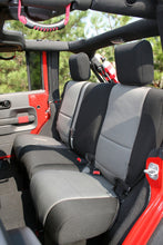 Cargar imagen en el visor de la galería, Rugged Ridge Seat Cover Kit Black/Gray 07-10 Jeep Wrangler JK 2dr