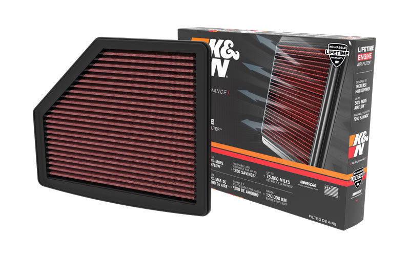 K&N 33-5119 Replacement Air Filter — Fits 2021-2025 Acura TLX Type S, MDX Type S