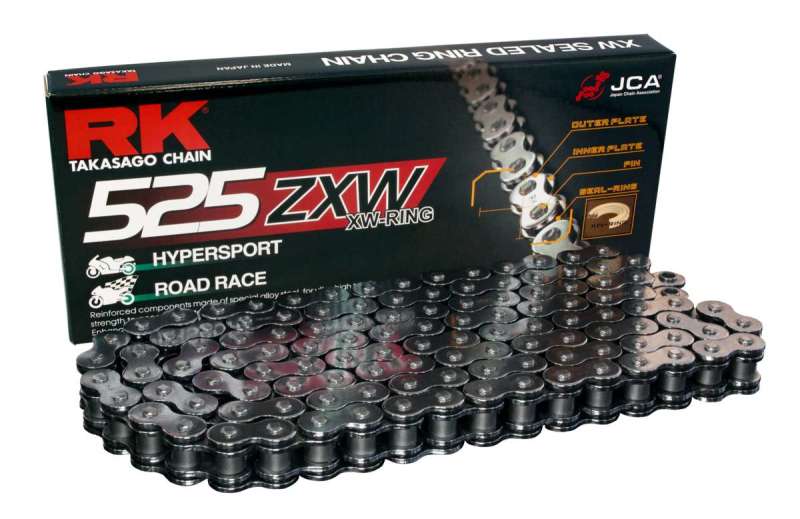 RK Chain BL525ZXW-120L XW-Ring Chain - Black Scale
