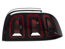 Cargar imagen en el visor de la galería, Raxiom 96-98 Ford Mustang Icon LED Tail Lights- Black Housing (Smoked Lens)