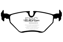 Cargar imagen en el visor de la galería, EBC 99-02 BMW Z3 2.5 Greenstuff Rear Brake Pads