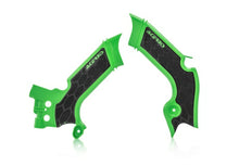 Cargar imagen en el visor de la galería, Acerbis 21+ Kawasaki KX250/ 19-23 KX450 Frame Guards- X-Grip - Green/Black