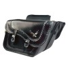 Willie & Max Universal Black Magic Large Slant Saddlebags (16 in L x 11 in W x 6.5 in H) - Black (58736-20)