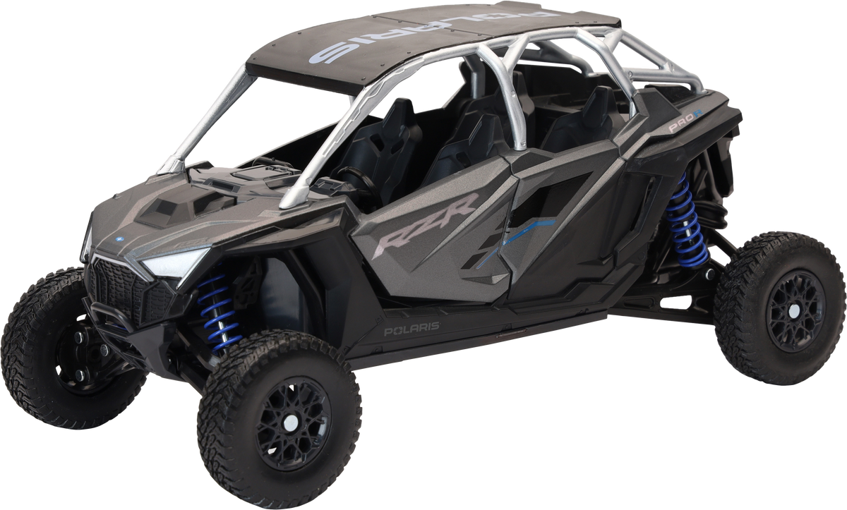 NEW-RAY 1:18 Scale Polaris RZR PRO R4 Matte Heavy Metal (58453A)