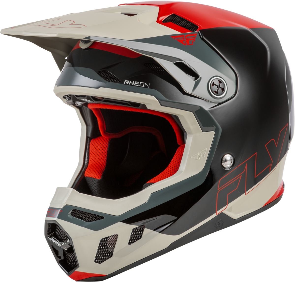 Fly Racing Formula CC Glide Helmet Black/RED/Grey LG (73-4353L)