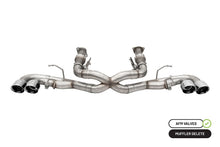 Cargar imagen en el visor de la galería, Corsa 2020 Corvette C8 3in Xtreme Cat-Back Exhaust 4.5in Pol Quad Tips - Integrates stock AFM Valve