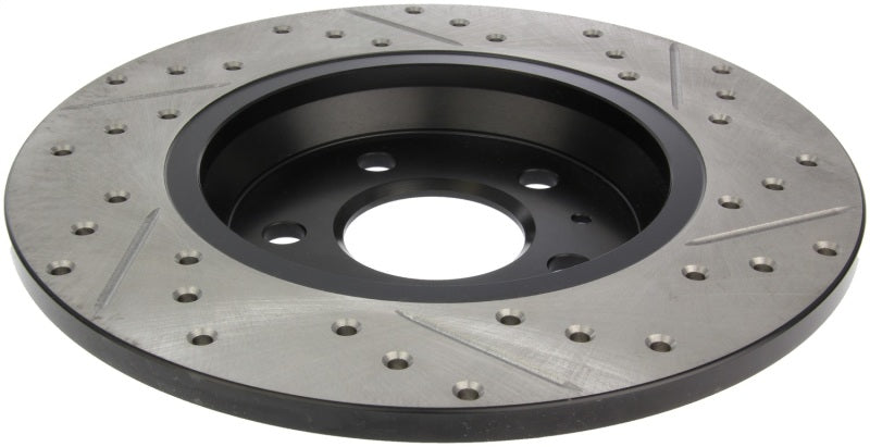 StopTech Power Slot Drilled & Slotted Rear Right Rotor — 2008-2014 Audi A4/A5/Q5
