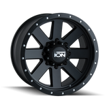 ION Type 134 17x8.5 / 6x139.7 BP / -6mm Offset / 106mm Hub Matte Black/Black Beadlock Wheel