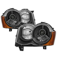 Cargar imagen en el visor de la galería, xTune Jeep Grand Cherokee 08-10 OEM Style Projector Headlights - Black PRO-JH-JGC08-AM-BK