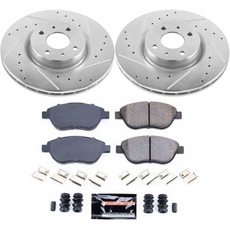 Kit de frenos delanteros deportivos Power Stop 12-18 Fiat 500 Z23 Evolution