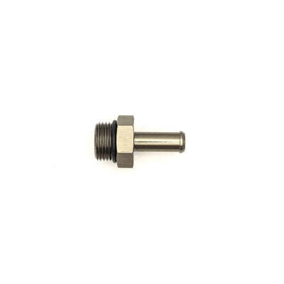 DeatschWerks 8AN ORB Male to 3/8in Male Barb Fitting - Anodized Matte Black