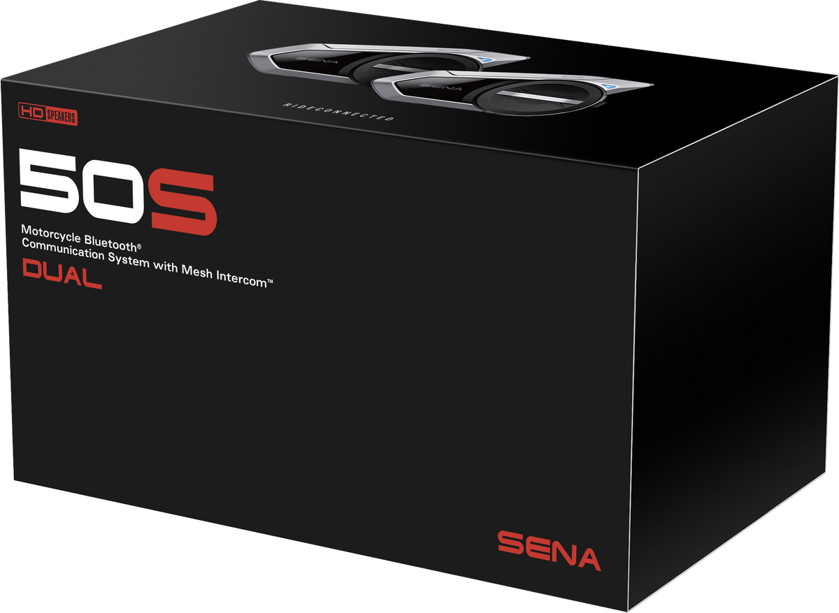 SENA 50S HD Bluetooth Comm System Sound by Harman Kardon 50SDUAL (50S-10D)