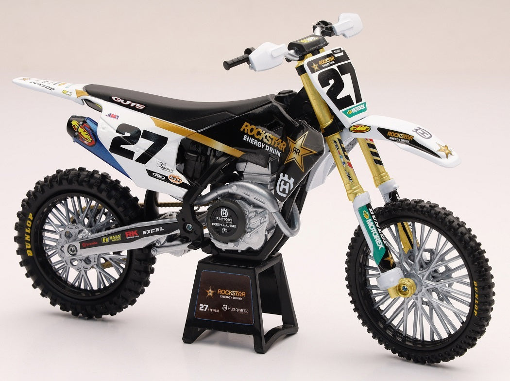 NEW-RAY 1:12 Scale Rockstar Husqvarna Team FC450 Malcolm Stewart #27 (58403)