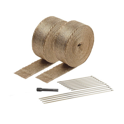 DEI Titanium Exhaust Wrap Kit 2in x 50ft — Universal V8 Headers