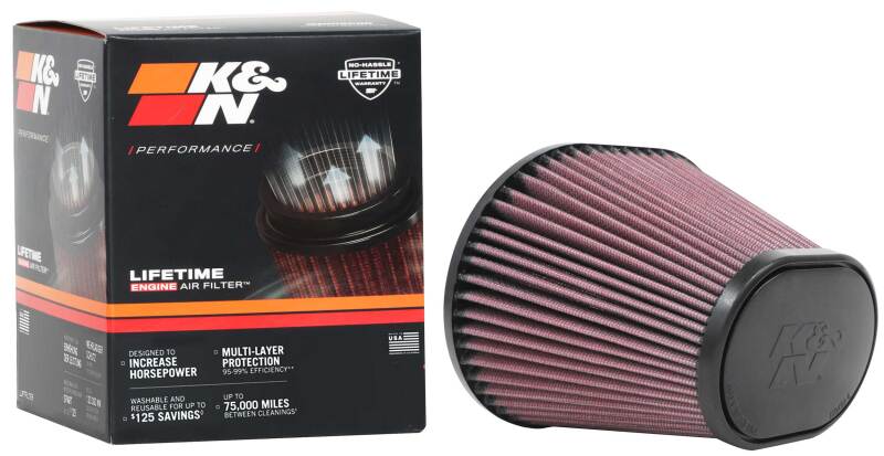 K&N Universal Air Filter 100mm Flange / 174mmX 134mm Base / 114mmX 82mm Top / 127mm Height