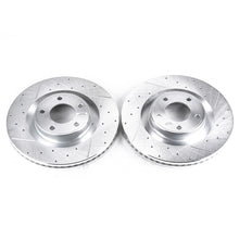 Load image into Gallery viewer, Power Stop 07-15 Ford Edge Front Evolution Drilled &amp; Slotted Rotors - Pair