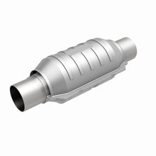 Cargar imagen en el visor de la galería, MagnaFlow Conv Univ 2.25in Inlet/Outlet Center/Center Round 9in Body L x 5.125in W x 13in Overall L