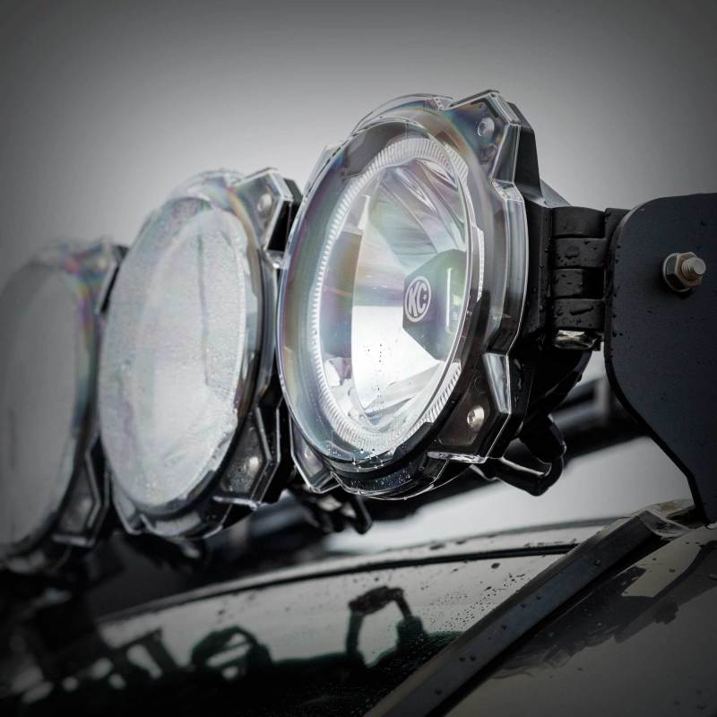 KC HiLiTES 6in. Gravity Pro6 LED Light Hard Cover - Clear (Single)
