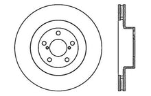 Cargar imagen en el visor de la galería, StopTech 02-10 Subaru WRX Slotted &amp; Drilled Right Front Rotor (exc. STi)