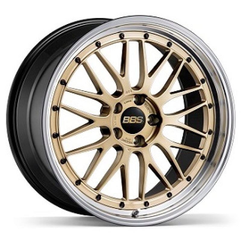 BBS LM 20x12 5x130 ET72 CB71.6 Gold Wheel w/ Diamond Cut Machined Lip