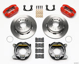 Wilwood Dynapro Lug Mount P/S Park Brake Kit Red New Big Ford 2.50in Offset