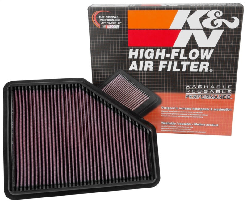 K&N 33-5051 Replacement Drop-In Air Filter — Fits 16-19 Chevrolet Volt 1.5L