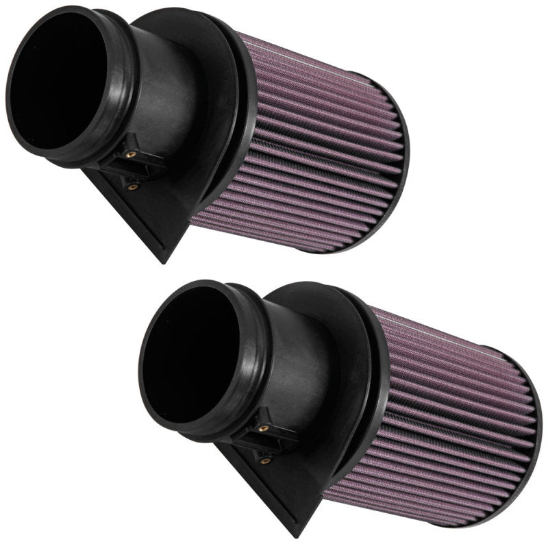 K&N High-Flow Drop-In Air Filter (2-Pack) — Fits 2014-2018 Audi R8 V10 5.2L, 2015 Lamborghini Huracan LP610-4