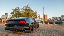 Cargar imagen en el visor de la galería, Corsa 2015-2017 Ford Mustang GT 5.0 3in Cat Back Exhaust Black Quad Tips (Sport)