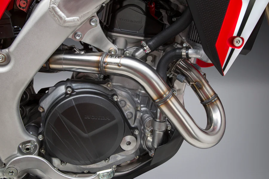 Yoshimura RS-9T Header/Canister/END CAP Exhaust Dual System SS-AL-CF (225840R520)